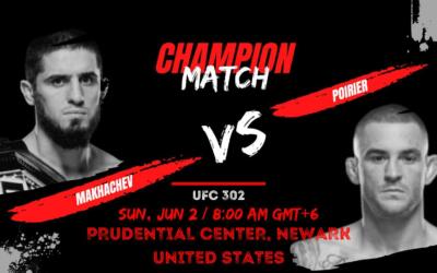 UFC 302 MAKHACHEV VS POIRIER Live Fight in 2024