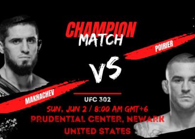 UFC 302 MAKHACHEV VS POIRIER Live Fight in 2024