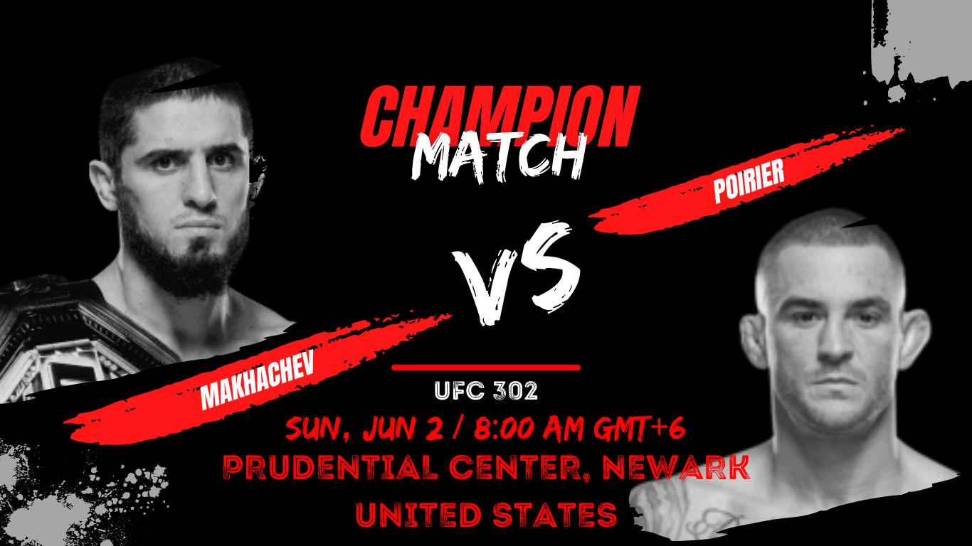 UFC 302 MAKHACHEV VS POIRIER Live Fight in 2024