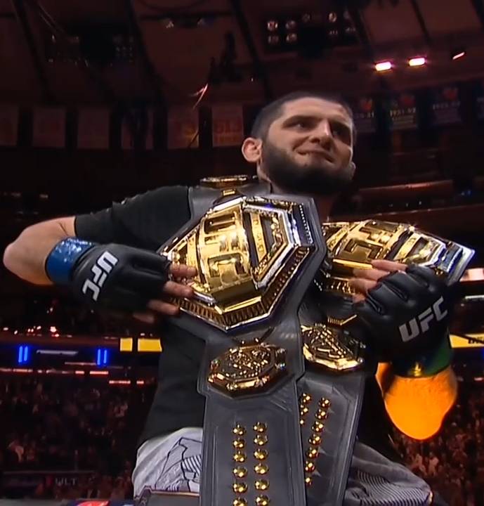 Islam Makhachev double champion Islam Makhachev double champion